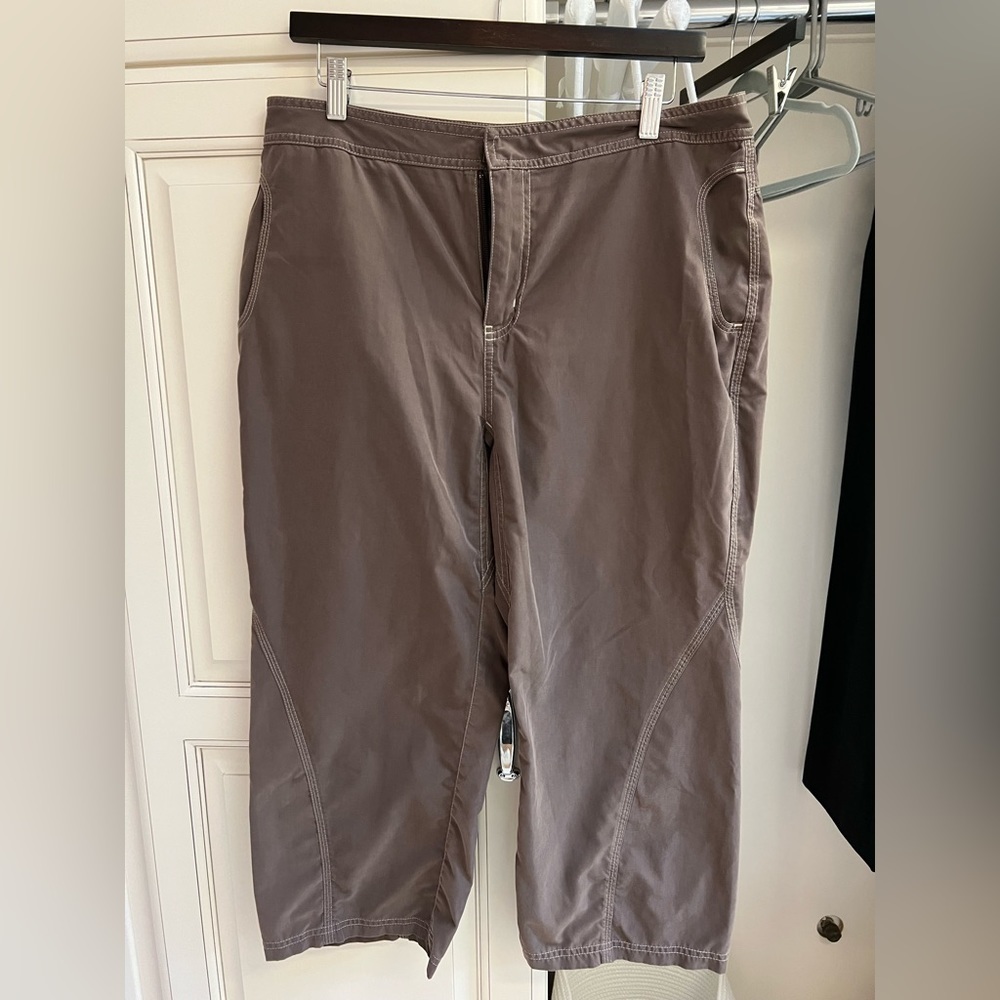 Marmot Hiking Active Cropped Capri Women’s Size 10 Soft Chocolate Brown